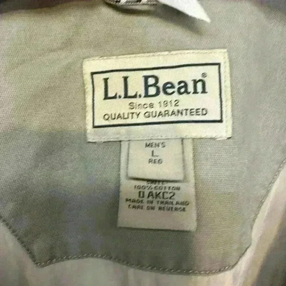 LL Bean 100% cotton Outdoor Jacket Field Camp Hunt Coat, size L - Picture 3 of 6